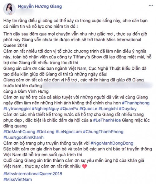 Hoa hậu Hương Giang: ‘Tỉnh dậy, mọi chuyện vẫn như giấc mơ’-2