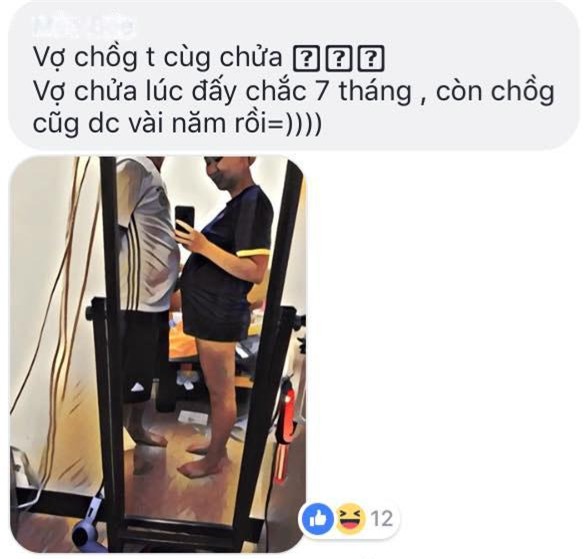 chi em thi nhau khoe anh vo bau, chong "nghen" sieu dang yeu - 1