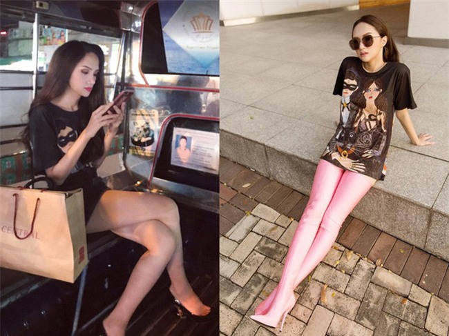 Giản dị như Hoa hậu Hương Giang, sau ngày đăng quang vẫn mặc lại áo phông cũ - Ảnh 7.