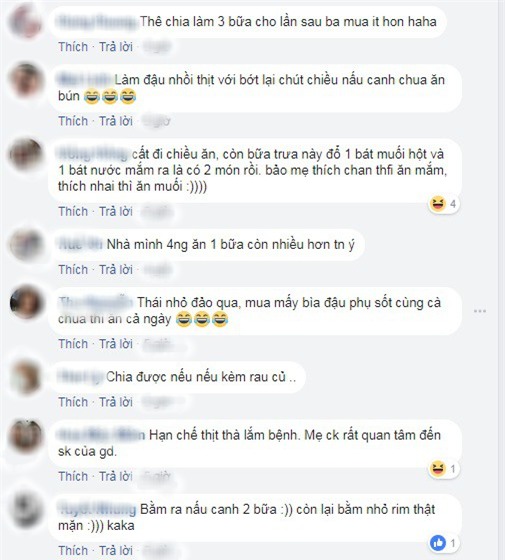 Bài toán chi tiêu thách các bà nội trợ giải: Mẹ chồng mua 2 lạng thịt, 1 cây bắp cải bảo nấu 2 bữa cho nhà 6 người - Ảnh 5.