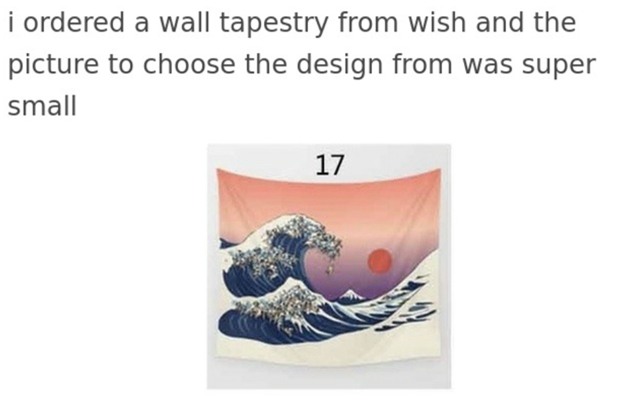 Đặt mua tấm màn treo trên mạng...