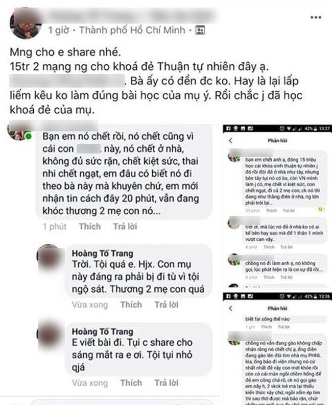 xac dinh danh tinh, dia chi cua hai me con tu vong vi sinh con “thuan tu nhien” tai nha - 1