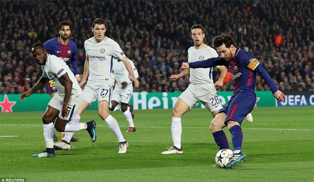 Messi đang là cầu thủ ấn tượng nhất ở vòng 1/8 Champions League, cùng với C.Ronaldo
