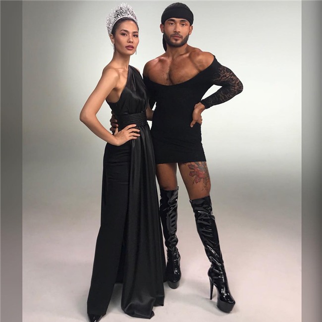 Mặc đầm hở bạo trình diễn catwalk tại chỗ đông người, chàng trai cơ bắp gây bão mạng xã hội Thái Lan - Ảnh 5.