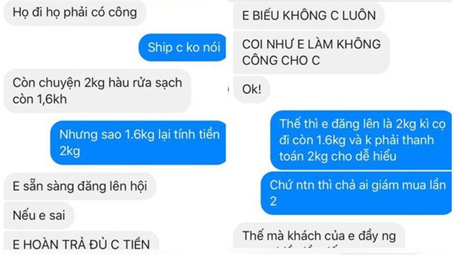 Lên chợ online tố cáo người bán đưa 2 kg hàu, sau khi rửa sạch còn 1,6 kg, chị nội trợ tưởng được bênh ai ngờ ăn mắng - Ảnh 4.