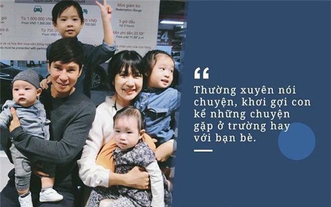 Đối với cặp đôi, việc làm bạn cùng con vô cùng quan trọng.