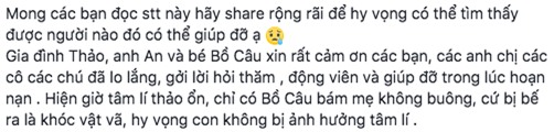 Phan Như Thảo còn kêu gọi mọi người chia sẻ những thông tin mà cô cập nhật để có thêm tí manh mối nào về thủ phạm và đưa họ ra pháp luật. - Tin sao Viet - Tin tuc sao Viet - Scandal sao Viet - Tin tuc cua Sao - Tin cua Sao