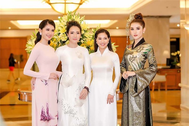 a hau huyen my khoe ve dep kieu sa do sac cung hh my linh, ky duyen hinh anh 2