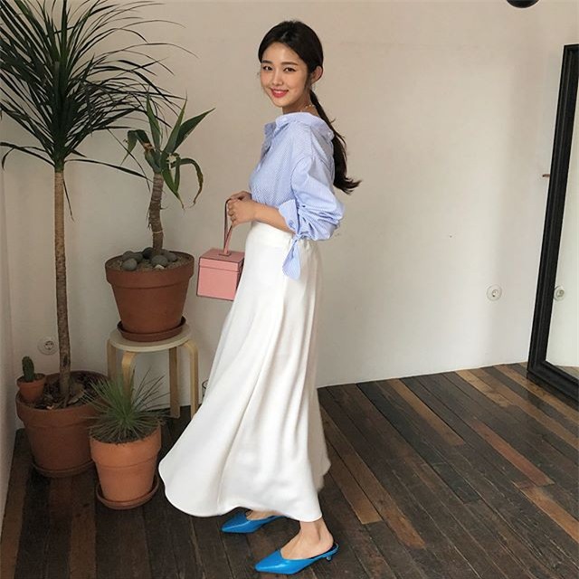 Gợi ý đầu tuần diện đồ màu xanh baby cho nàng công sở trẻ, xinh hết nấc - Ảnh 9.