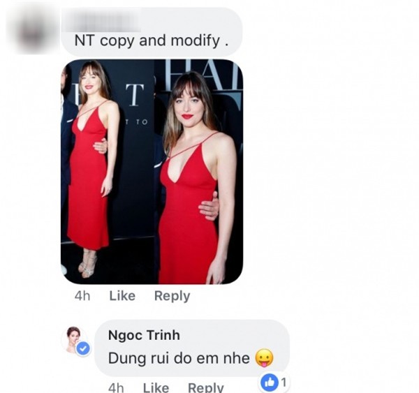 Bị tố mặc váy đạo nhái, Ngọc Trinh thẳng thắn đáp trả thế này đây - Ảnh 3.