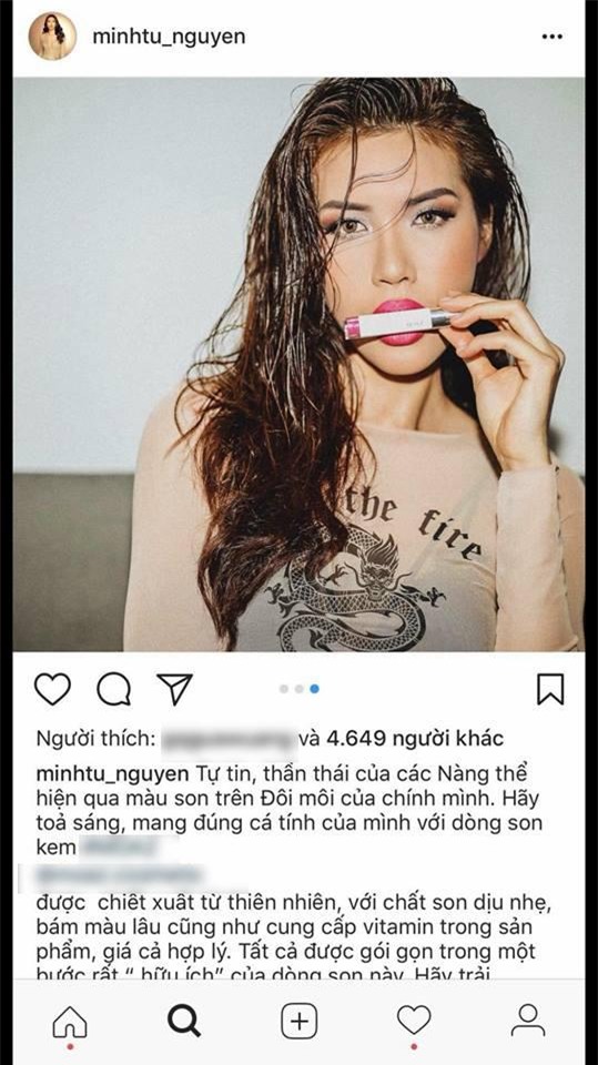 minh tu co la my nhan tiep theo dinh thi phi vi quang cao my pham? - 1