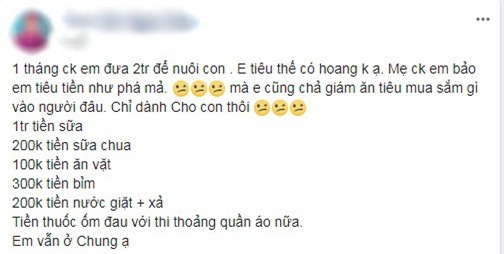 Chồng đưa 2 triệu nuôi con tháng nào cũng hết bay, cô con dâu liền bị mẹ chồng mắng tiêu tiền như phá mả - Ảnh 1.