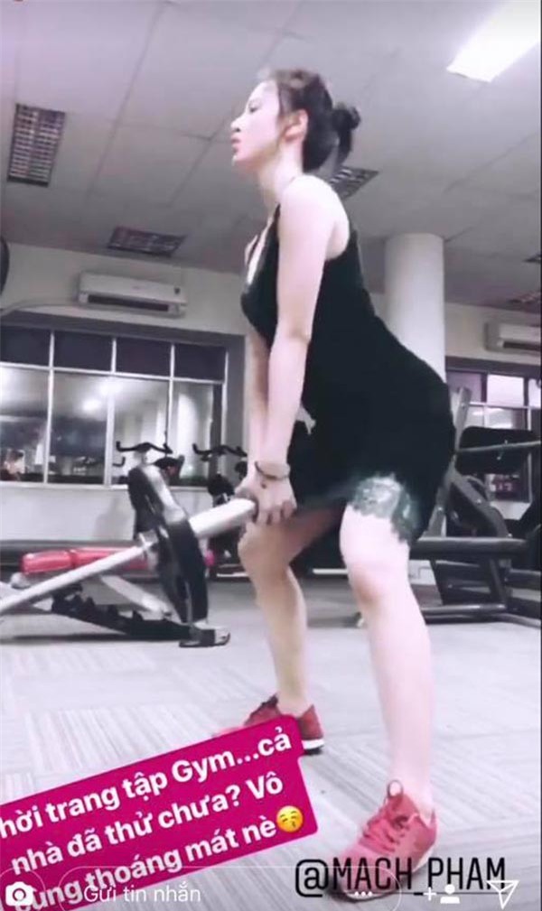 Clip Angela Phương Trinh tập gym quá lố gây tranh luận - Ảnh 3.