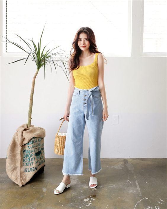 cat legging va quan jeans di, 2018 phai mac quan culottes moi chuan! - 9