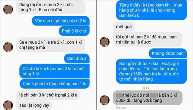 Khách đặt mua 2 kg ngũ cốc được tặng thêm 1 kg, đến khi trả lại nhất quyết chỉ trả 2, còn lên mạng tố cáo chủ shop gian dối - Ảnh 5.