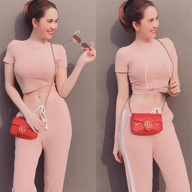 Có ai như Ngọc Trinh, đã sắm một loạt đồ hiệu màu hồng lại còn diện cả loạt váy áo màu hồng mới chịu - Ảnh 8.
