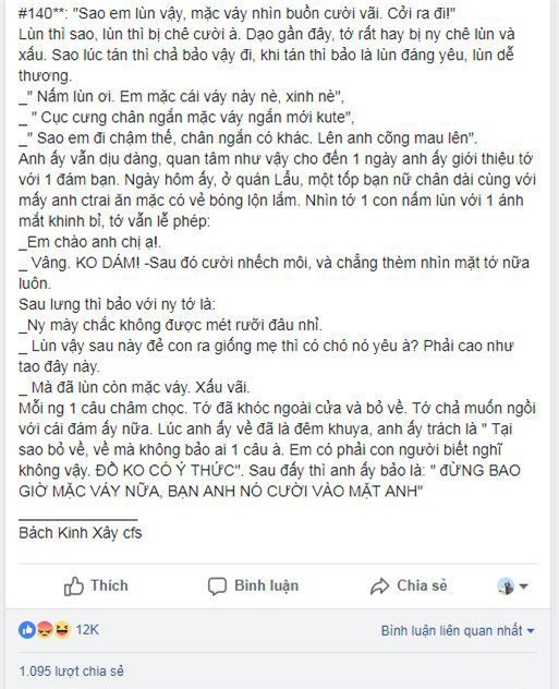 bi ban trai mang chi vi lun ma van mac vay, co gai khien dan mang uc che soi suc - 2