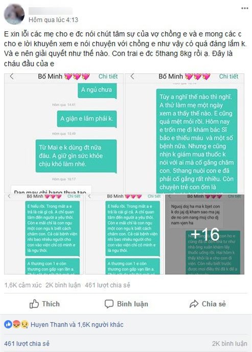 mot tay cham bam con, den luc con benh, nguoi vo bi chong chui rua khong ra gi - 1