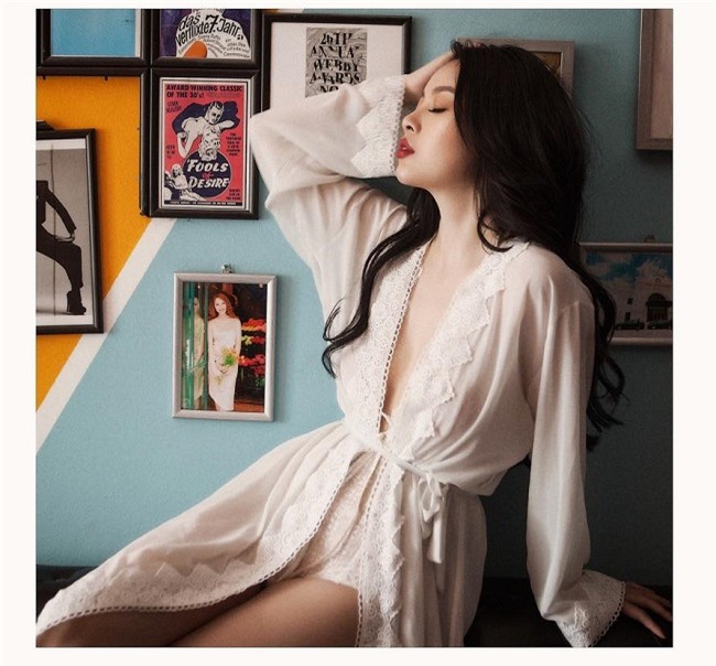 ban gai cu xinh nhu mong, goi cam cua le hieu di thi hoa hau hinh anh 15