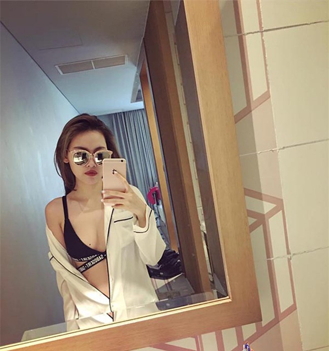 ban gai cu xinh nhu mong, goi cam cua le hieu di thi hoa hau hinh anh 6