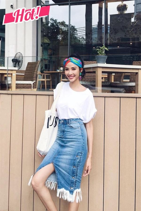 tang thanh ha, do my linh dien sac xanh ngot ngao, "nam tay nhau" vao bang sao dep tuan! - 6