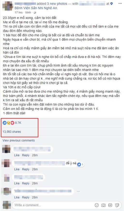 Để con trai chơi cùng hộp giấy ăn, mẹ trẻ suýt ân hận cả đời vì con bị tắc phổi, suy hô hấp đến tím tái cả người - Ảnh 1.