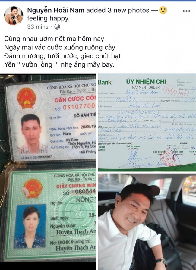 MC Phan Anh thay doanh nhân chuyển 240 triệu tới tài xế đánh lái cứu người