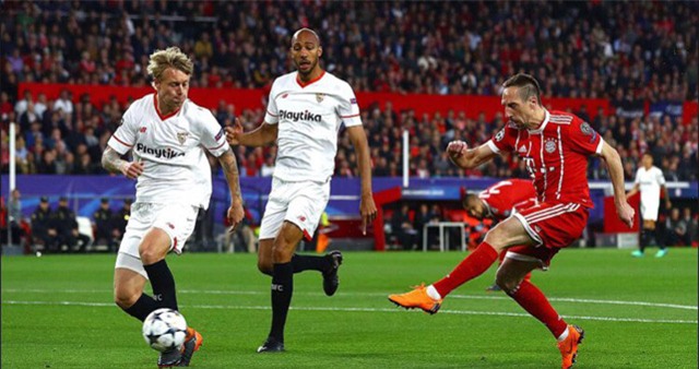 Bayern thi đấu lấn lướt trong những phút đầu trận