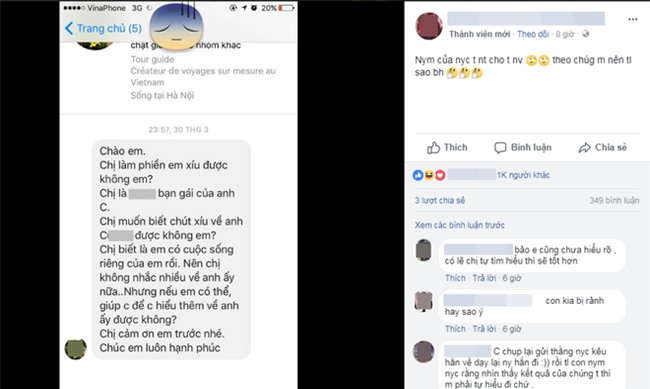 Bạn gái mới của người yêu cũ bỗng nhắn tin nhờ tư vấn tình duyên, chị em nghĩ nên trả lời thế nào cho ngầu? - Ảnh 1.