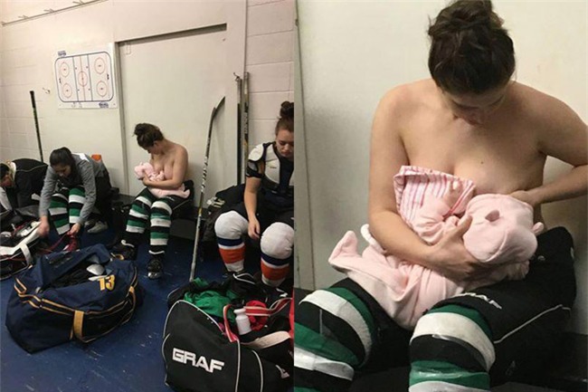 Đang thi đấu cởi sạch áo cho con bú: Mỹ nhân quá liều gây "đỏ mặt" - 1