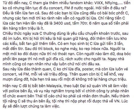 Nghi vấn người Việt bị bắt giữ tại Malaysia vì lừa đảo tiền vé của hàng loạt fan Hàn