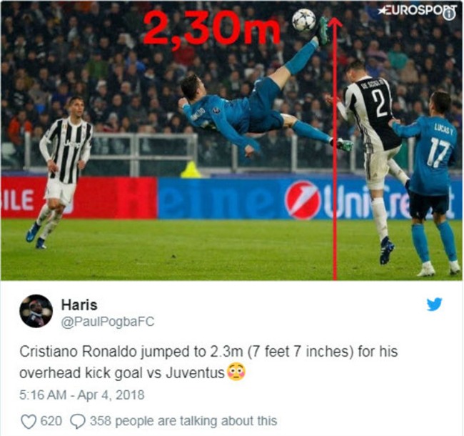 Ronaldo hủy diệt Juventus: Bật nhảy phi thường 2,3m, siêu phẩm từ khổ luyện - 2