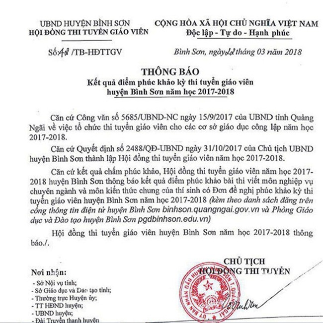 Thí sinh từ rớt… thành thủ khoa sau phúc khảo - Ảnh 1.