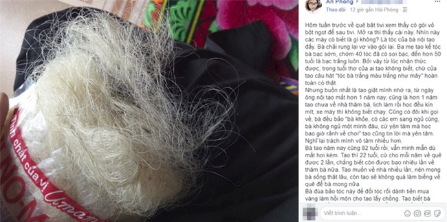 Búi miến bạc trong vỏ mì chính của bà và sự vô tâm của cháu gái khiến nhiều người cay mắt - Ảnh 1.