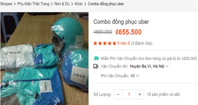 Đóng cửa Uber: Đồng phục hãng bất ngờ thành hàng hot, giá tăng gấp đôi - Ảnh 2.