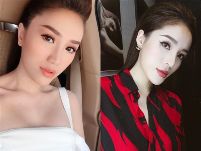 Ở nhiều bức ảnh, vô tình cả hai mỹ nhân đều có gương mặt Vline, sóng mũi cao, đôi môi gợi cảm. - Tin sao Viet - Tin tuc sao Viet - Scandal sao Viet - Tin tuc cua Sao - Tin cua Sao