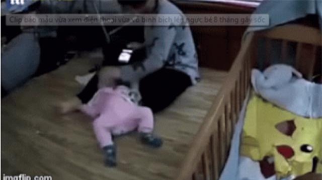 phan no bao mau tre vua xem dien thoai vua bao hanh be 8 thang tuoi - 2