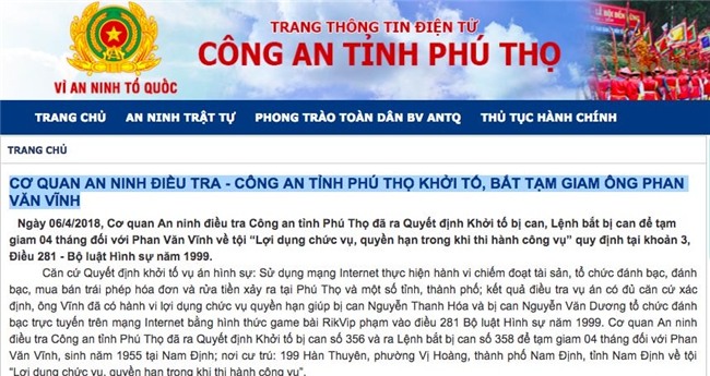 Phan Sào Nam,Rikvip,Trung tướng,Phan Văn Vĩnh,Nguyễn Thanh Hóa,Nguyễn Văn Dương,đánh bạc