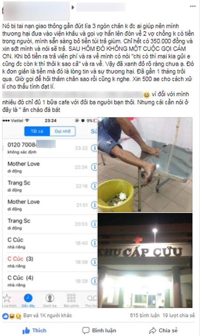 cuu nguoi gap tai nan roi dong ho 350k vien phi, chang trai khong ngo bi "nem da" ta toi - 1