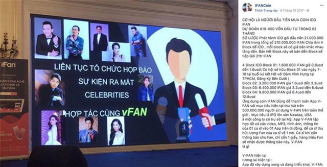 Hình ảnh của nhiều người nổi tiếng được sử dụng để gây dựng lòng tin.