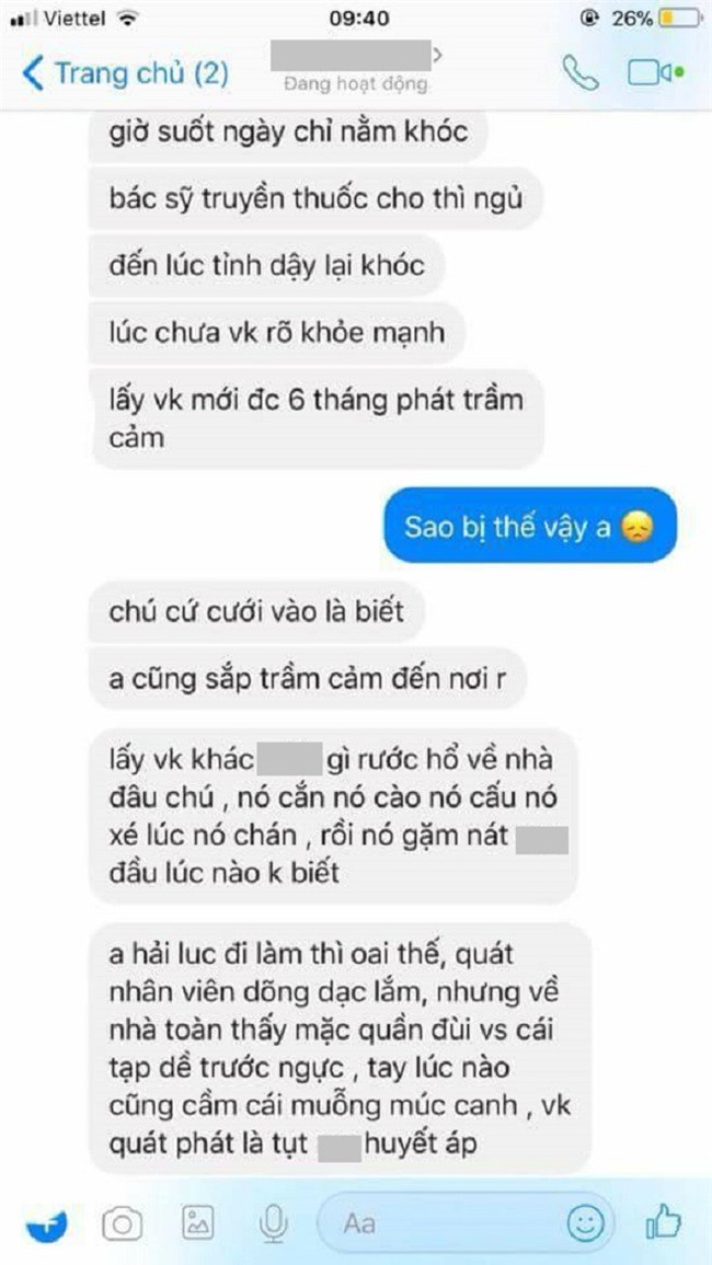 Éo le chuyện anh chồng làm sếp quát nhân viên oai lắm, nhưng về nhà bị vợ nạt đến nỗi trầm cảm sau kết hôn - Ảnh 2.