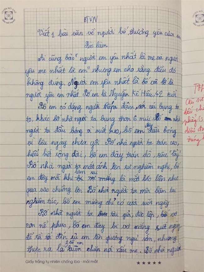 chuyen it biet ve co be lop 5 dam viet van ta bo "khong bang phu huynh nha nguoi ta" - 1