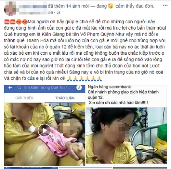 Bé gái ung thư tụy đã mất 3 tháng vẫn bị kẻ xấu nhẫn tâm đưa hình ảnh lên mạng trục lợi - Ảnh 3.