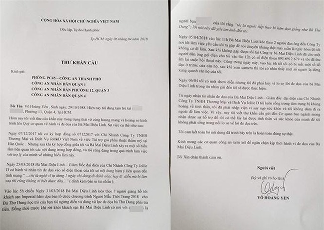 cong an thong tin vu hoang yen to a khoi mai dieu linh de doa - 3