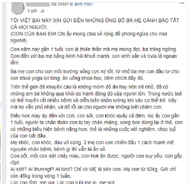 Bố mẹ bất ngờ vì con bị viêm màng não, nguyên nhân từ thói quen khi gặp trẻ của người lớn-1
