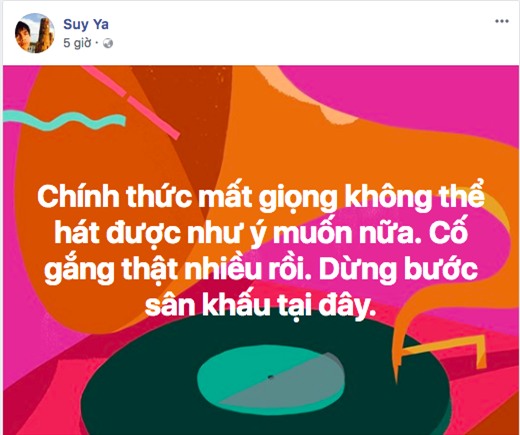 Nóng: Ya Suy gây xôn xao khi chia sẻ chuyện mất giọng, từ bỏ sân khấu - Ảnh 1.