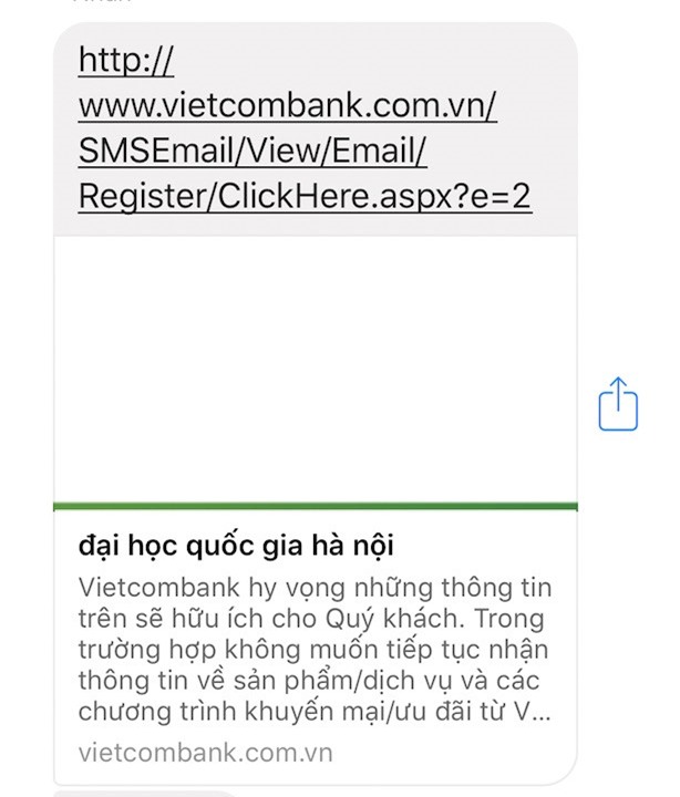 Website Vietcombank hiển thị hai câu thơ chế