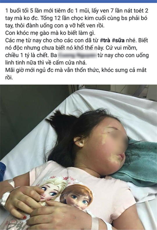 Thực hư vụ bé gái 5 tuổi phải nhập viện Bạch Mai khẩn cấp nghi do ngộ độc trà sữa - Ảnh 1.