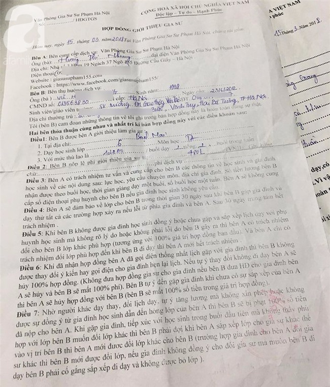 Nữ sinh kinh hãi kể lại giây phút bà chủ trung tâm gia sư cầm dao đưa người đàn ông dọa giết mình - Ảnh 3.