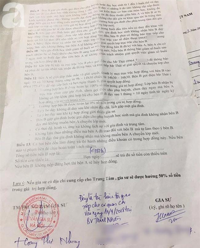 Nữ sinh kinh hãi kể lại giây phút bà chủ trung tâm gia sư cầm dao đưa người đàn ông dọa giết mình - Ảnh 4.